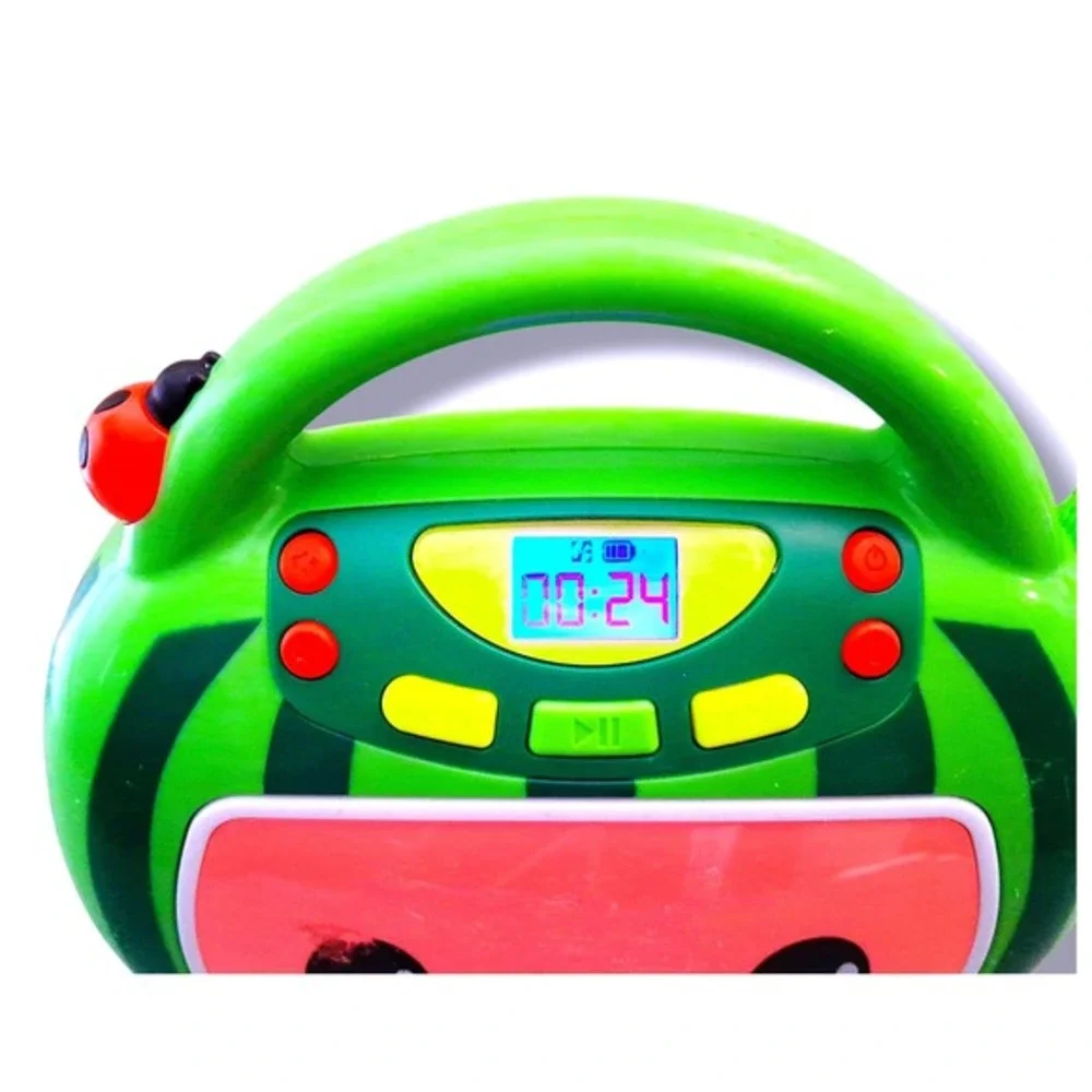 Cocomelon Kids Karaoke Machine w/ Microphone Bluetooth USB MP3 24 Songs Included